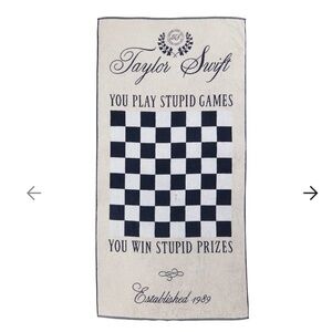 Taylor Swift Checkered Towel